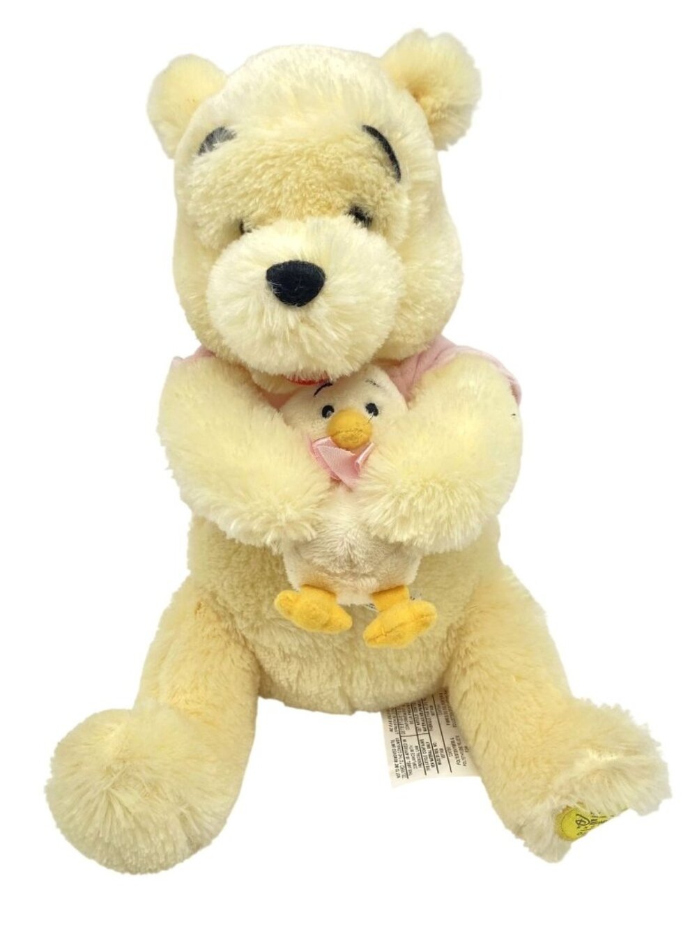 Disney Store Exclusive Winnie The Pooh Plush With Chick Easter Muted Pink Shirt